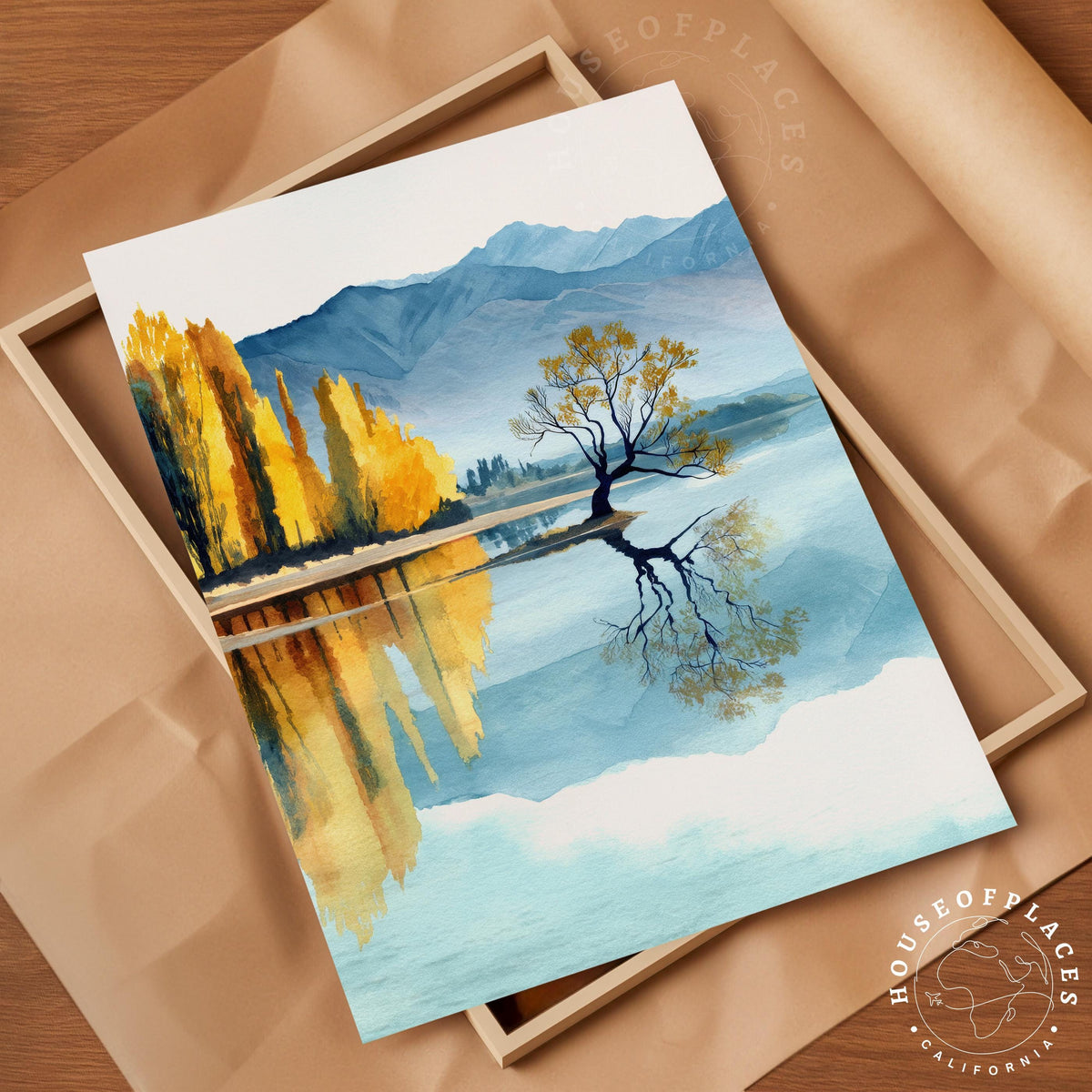 Lake Wanaka travel poster – view 4