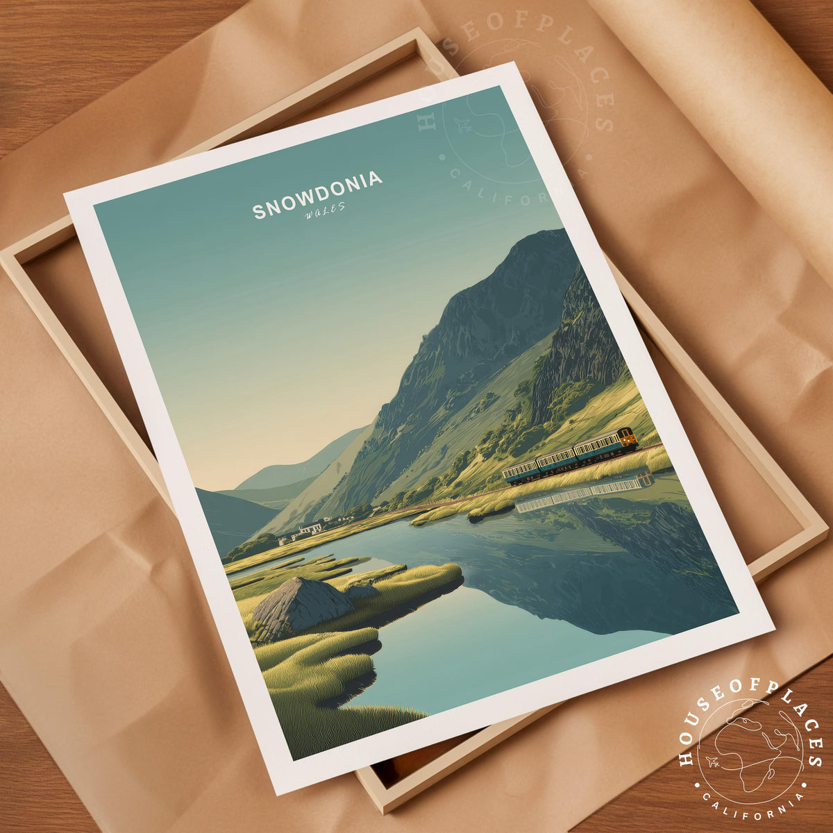 Snowdonia travel poster – view 4
