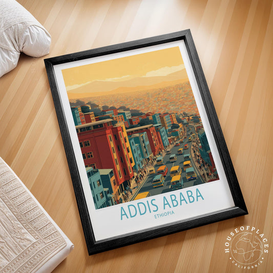 Addis Ababa travel poster – view 2