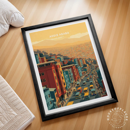 Addis Ababa travel poster – view 2