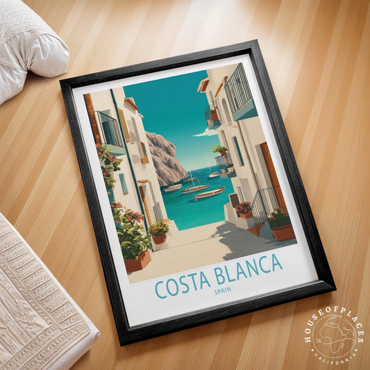 Costa Blanca travel poster – view 2