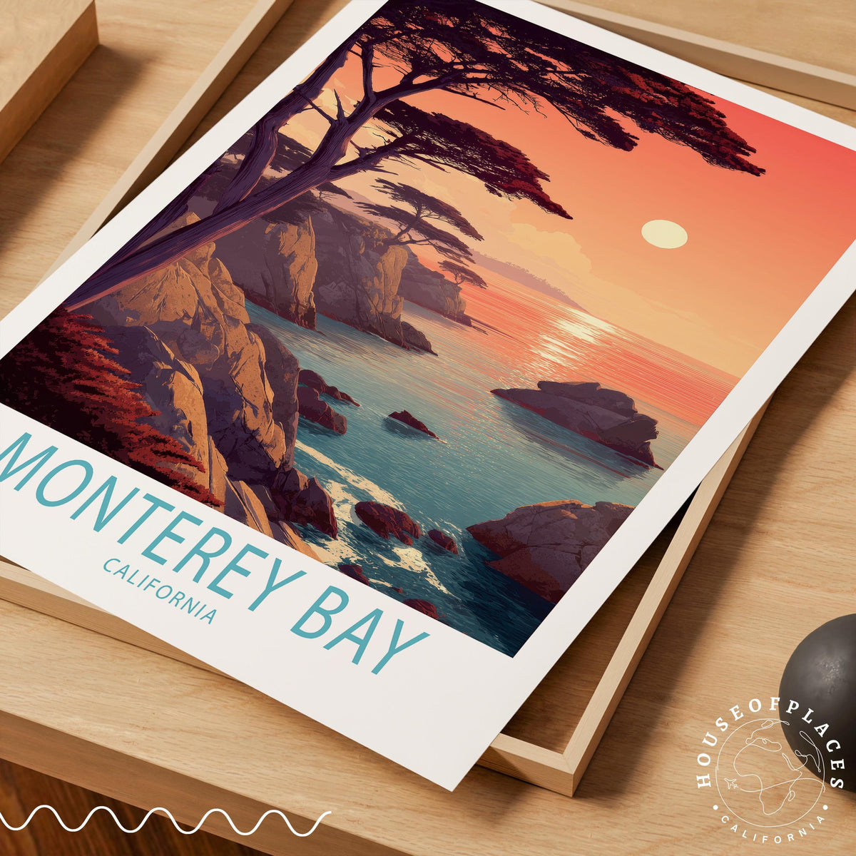 Monterey Bay travel poster – view 7