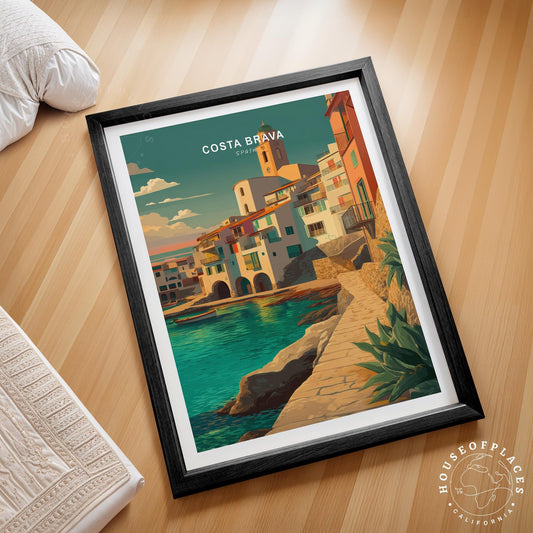 Costa Brava travel poster – view 2