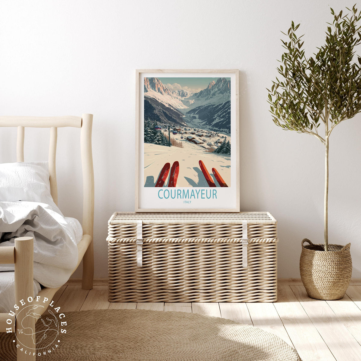 Courmayeur travel poster – view 3