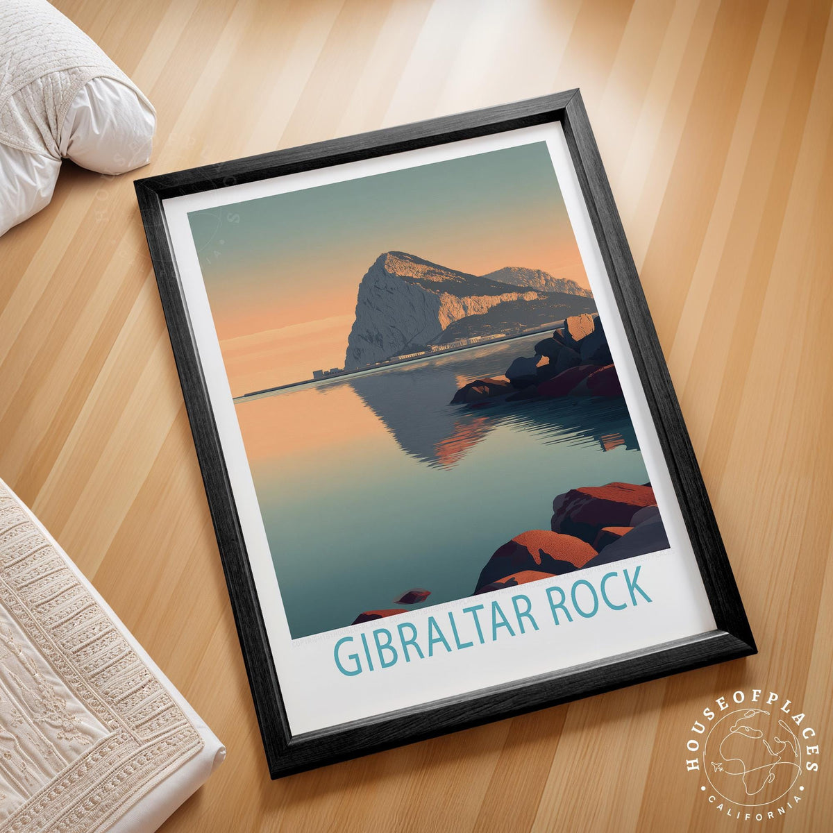Gibraltar Rock travel poster – view 2