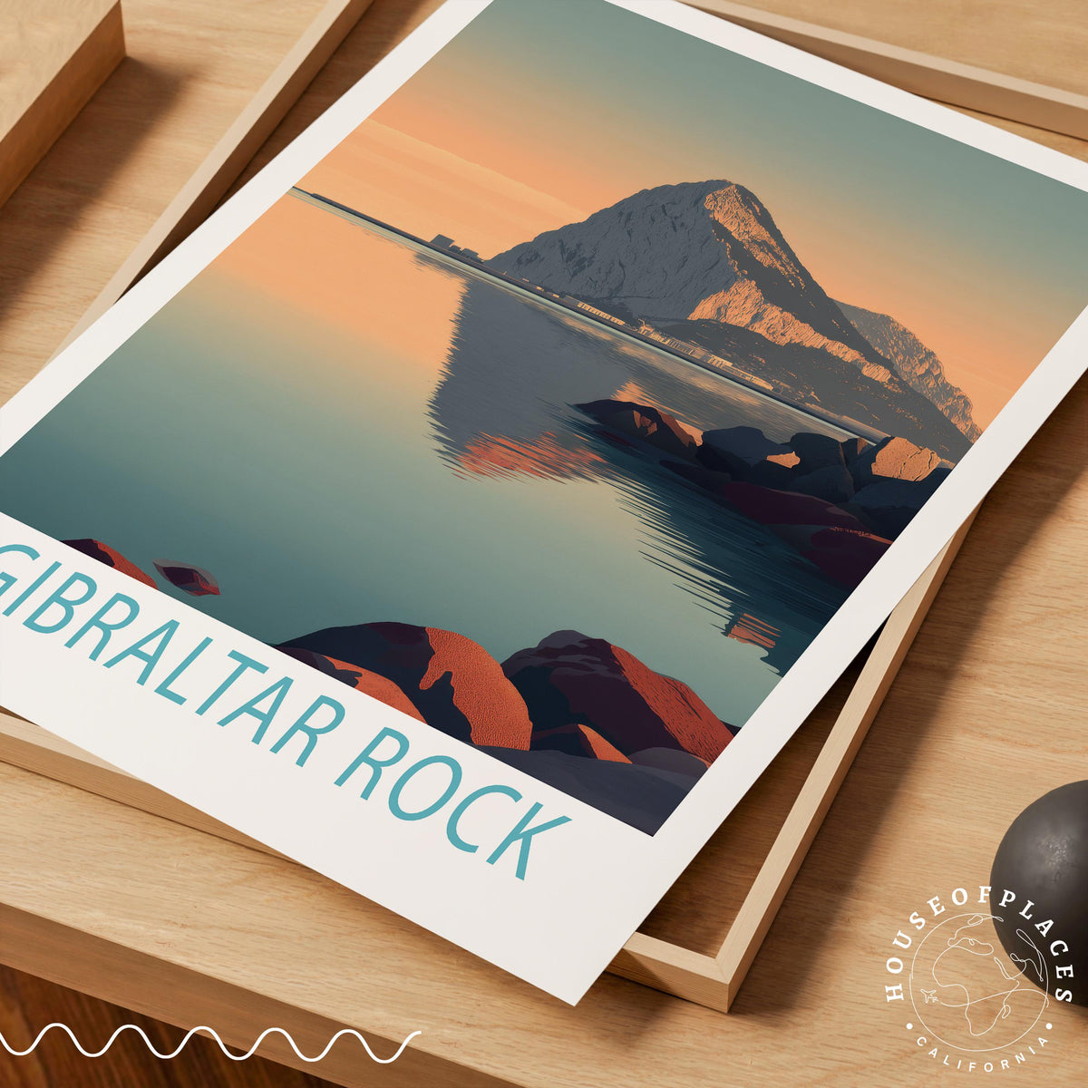 Gibraltar Rock travel poster – view 7