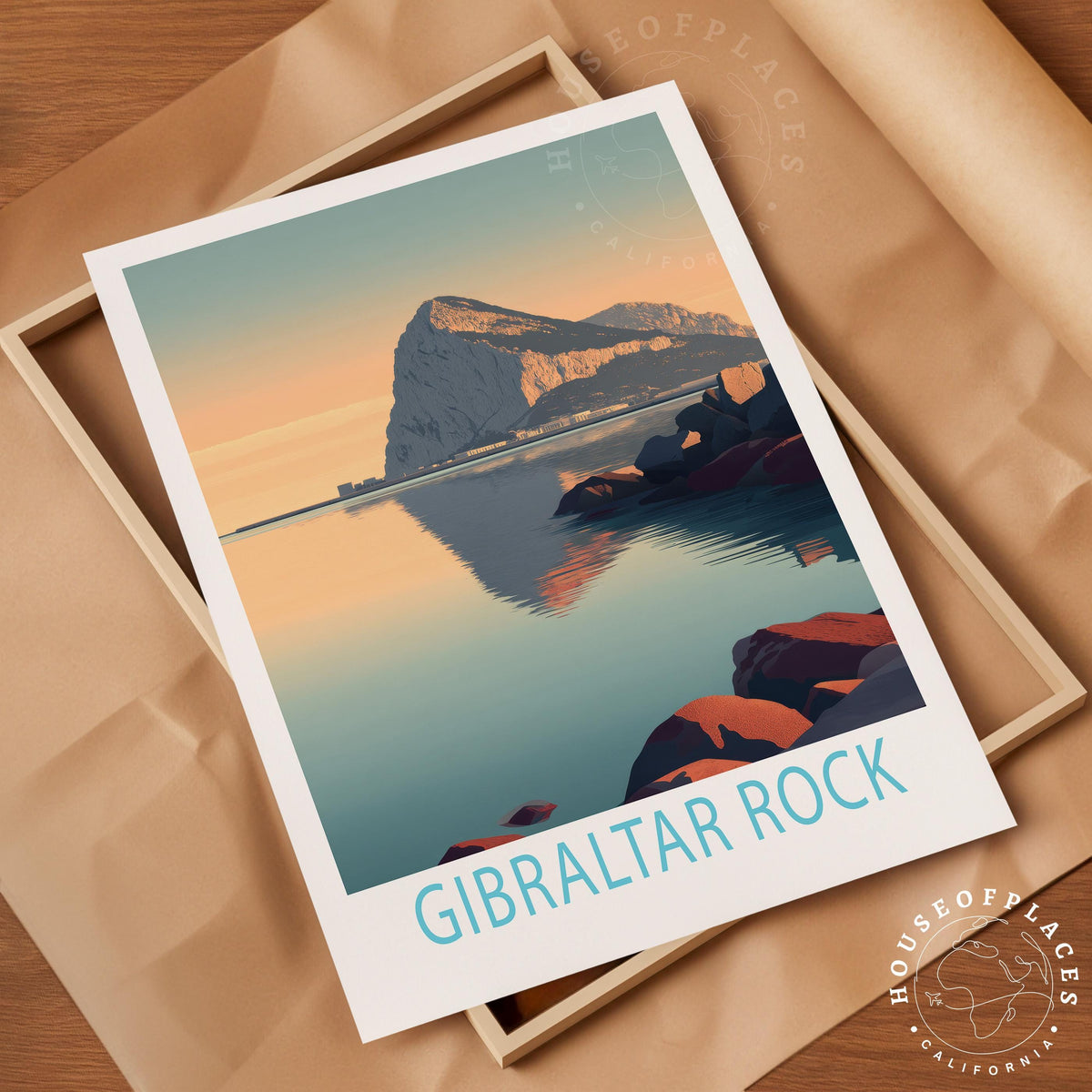 Gibraltar Rock travel poster – view 4