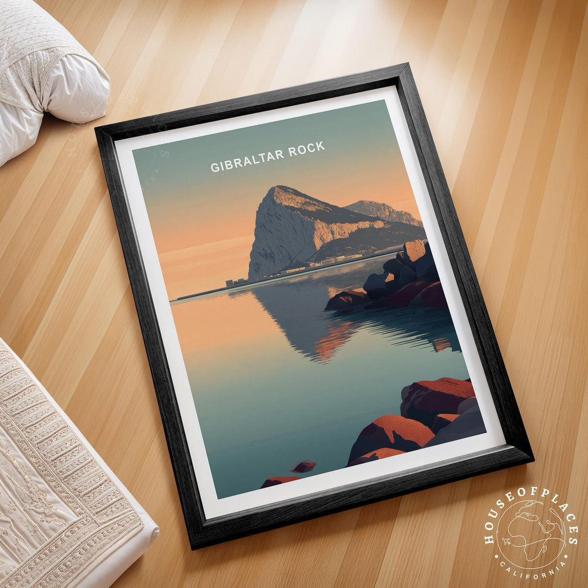Gibraltar Rock travel poster – view 2