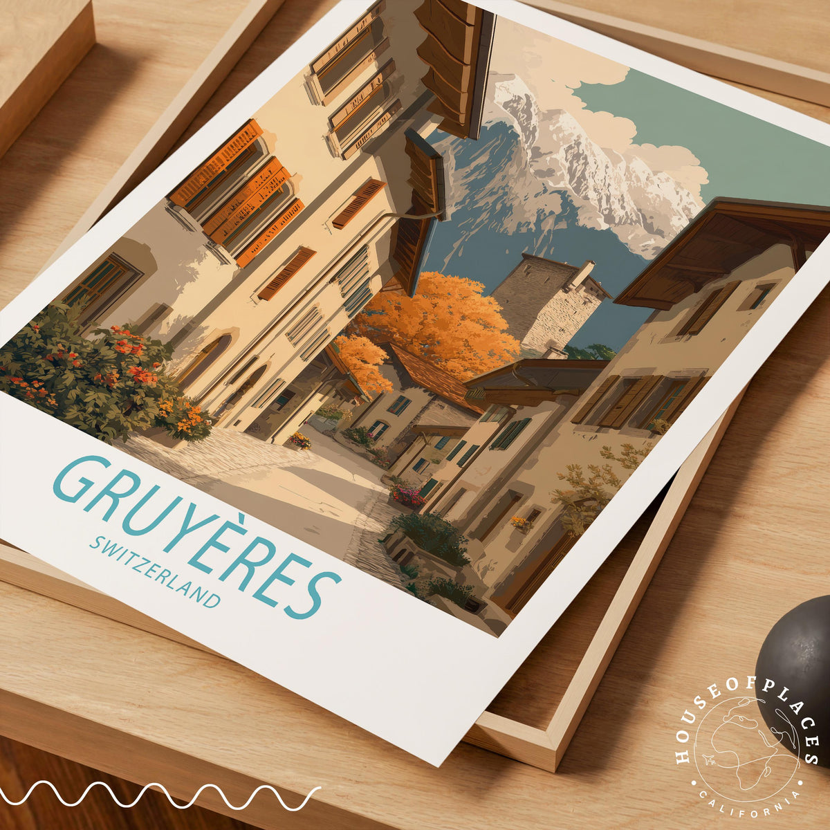 Gruyères travel poster – view 7