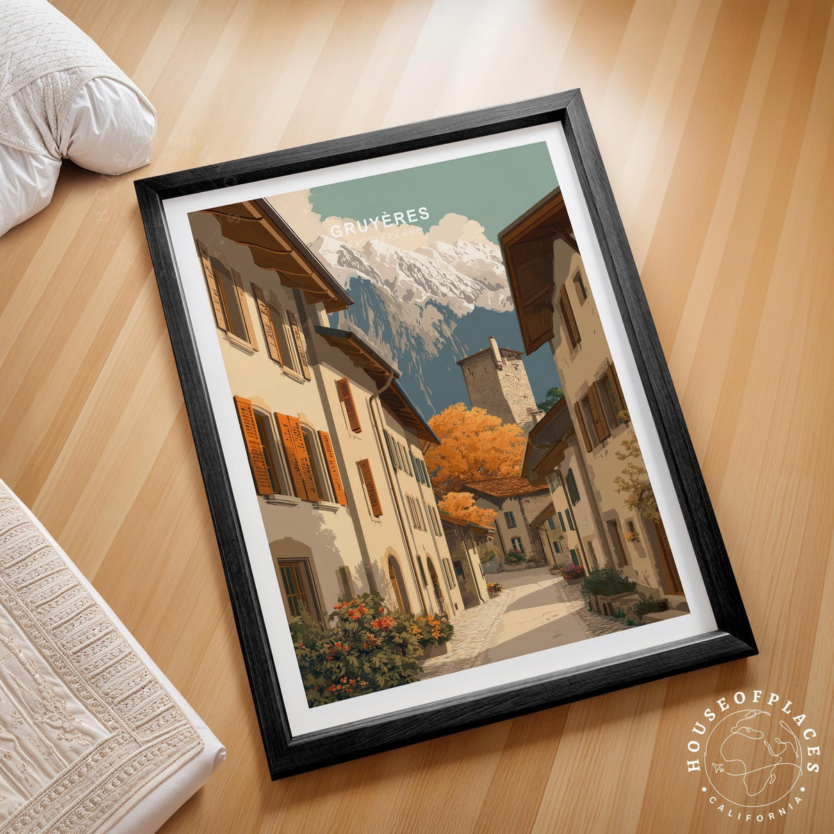 Gruyères travel poster – view 2