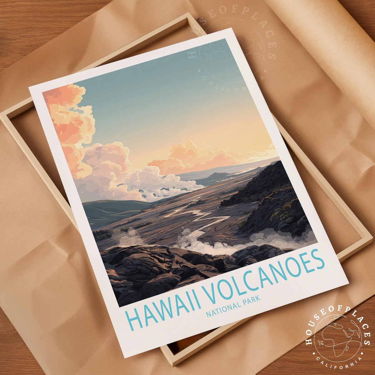 Hawaii Volcanoes National Park travel poster – view 4