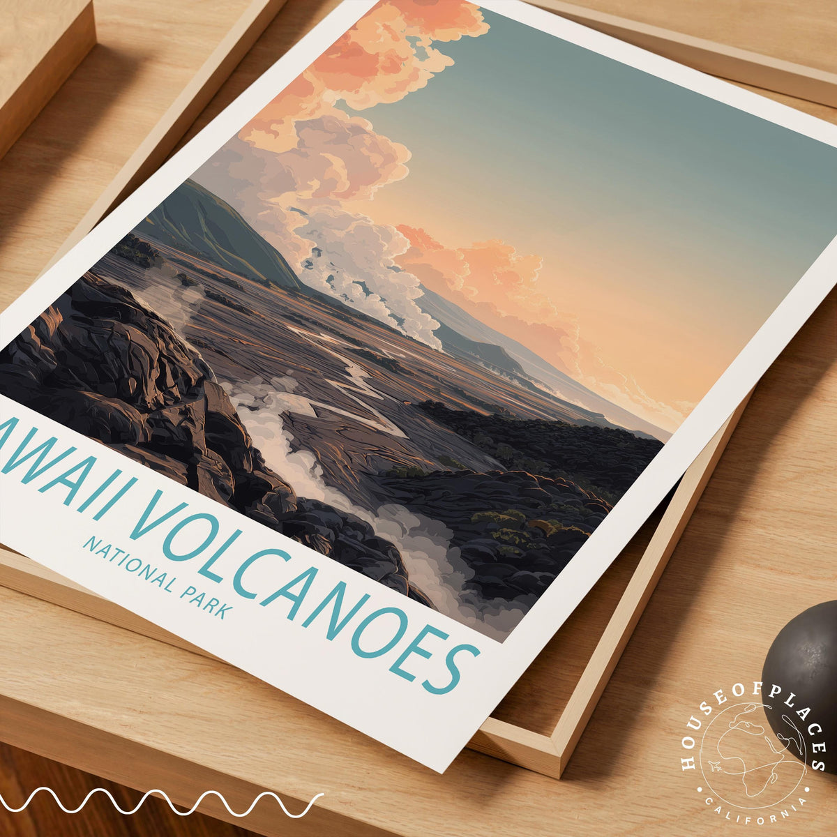 Hawaii Volcanoes National Park travel poster – view 7