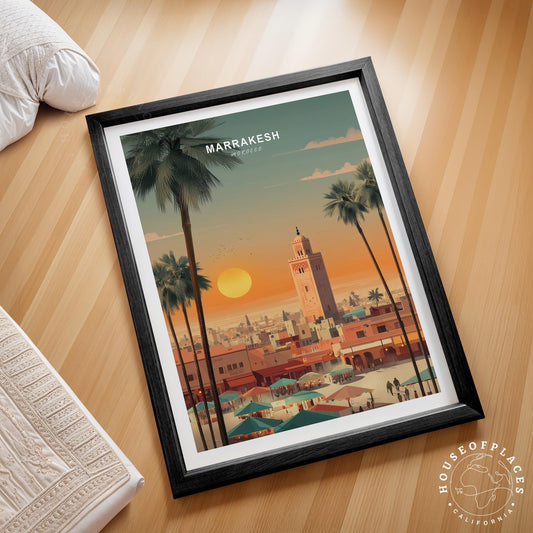Marrakesh travel poster – view 2