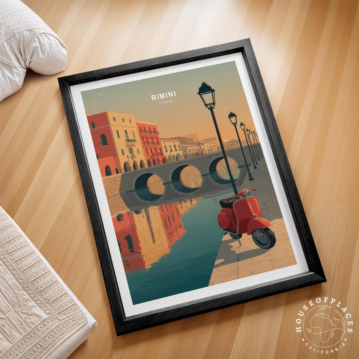 Rimini travel poster – view 2