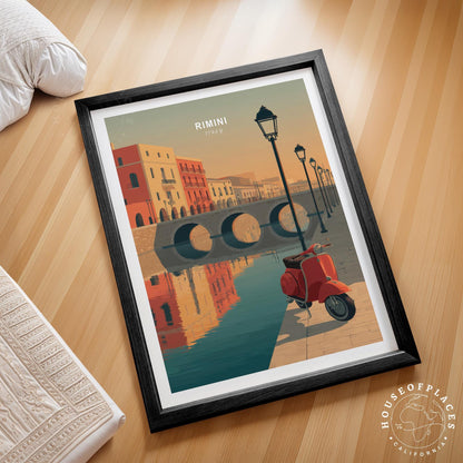 Rimini travel poster – view 2