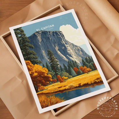 El Capitan Yosemite travel poster – view 4