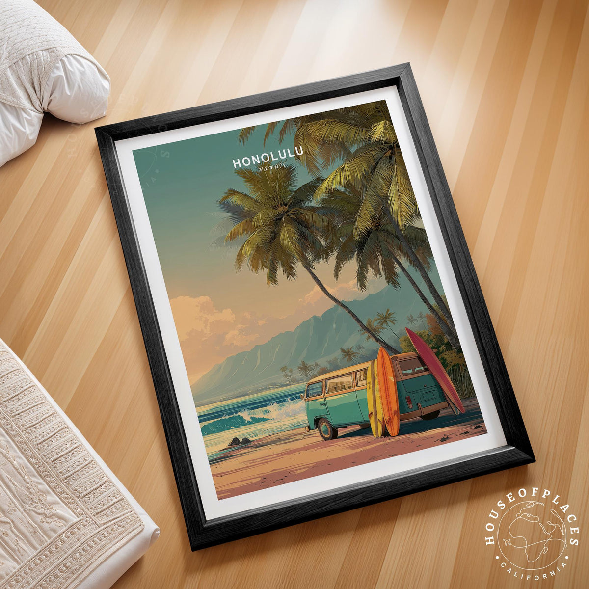 Honolulu travel poster – view 2