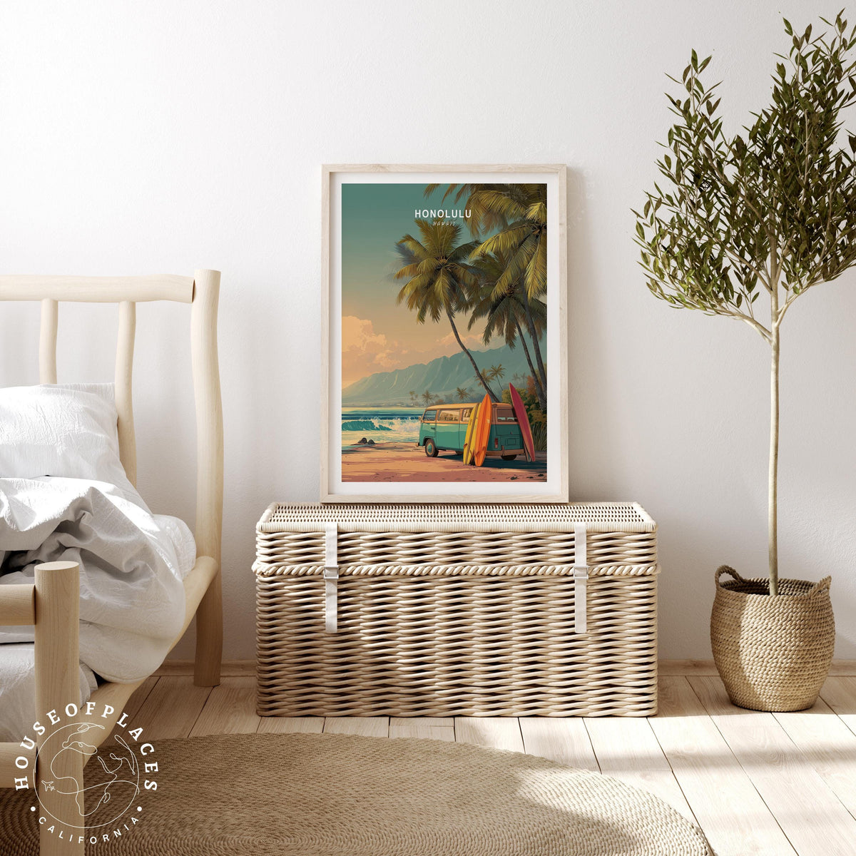 Honolulu travel poster – view 3