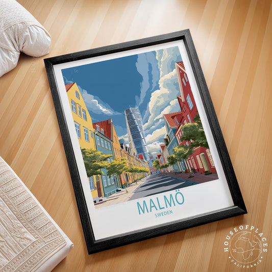 Malmo travel poster – view 2