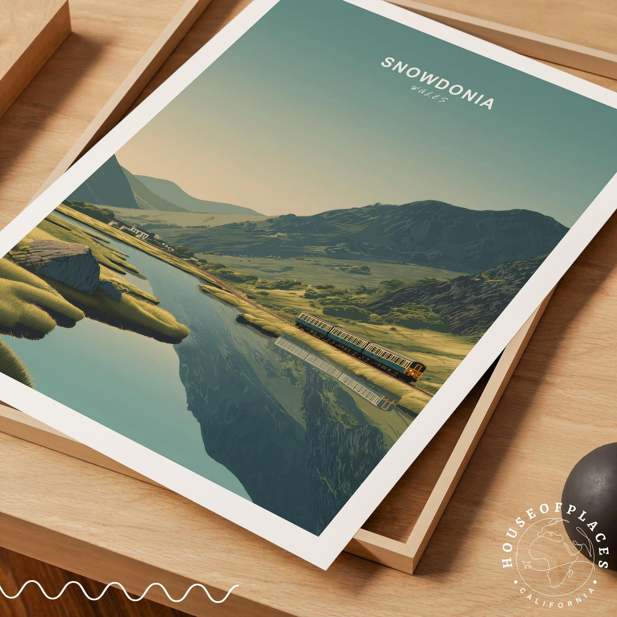Snowdonia travel poster – view 7