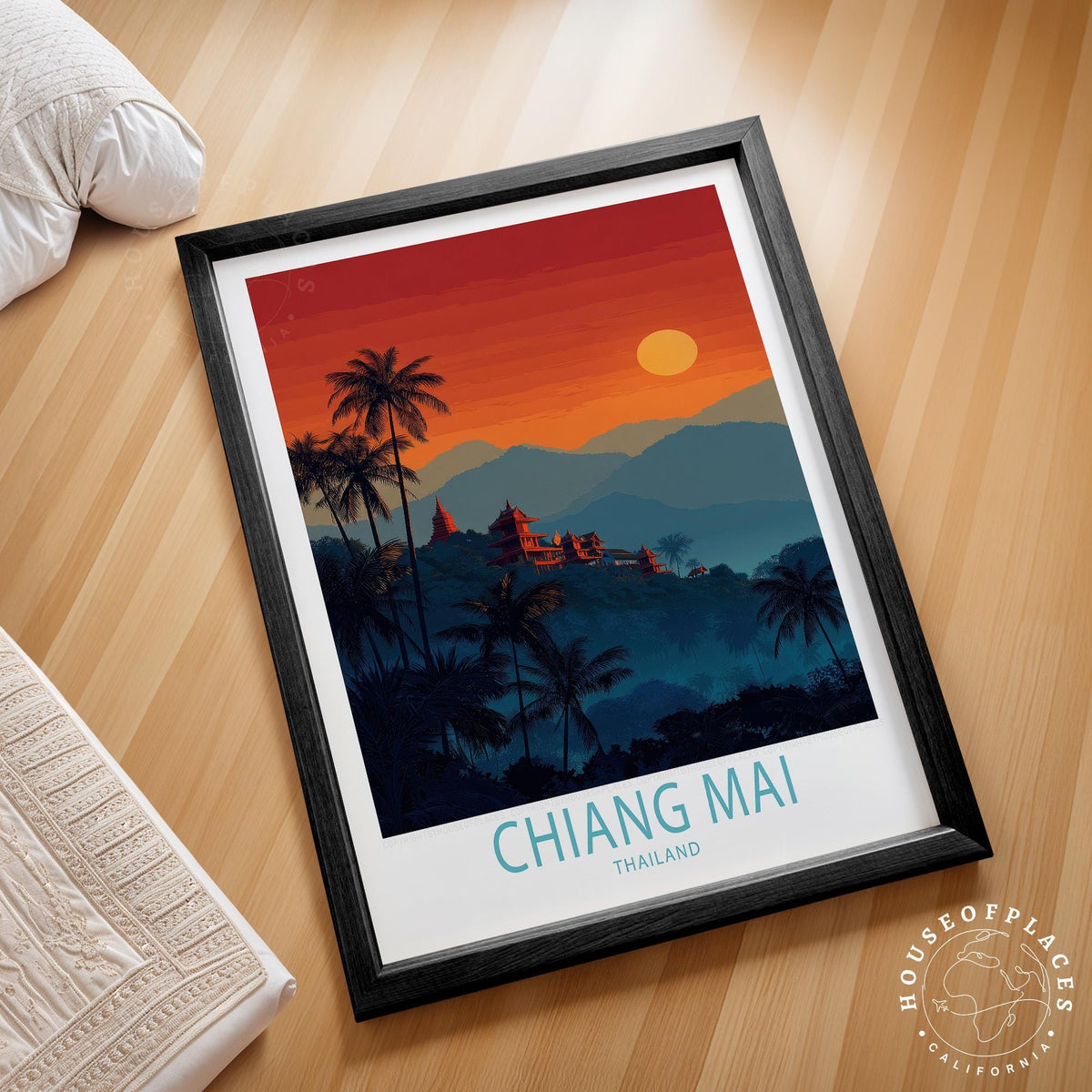 Chiang Mai travel poster – view 2