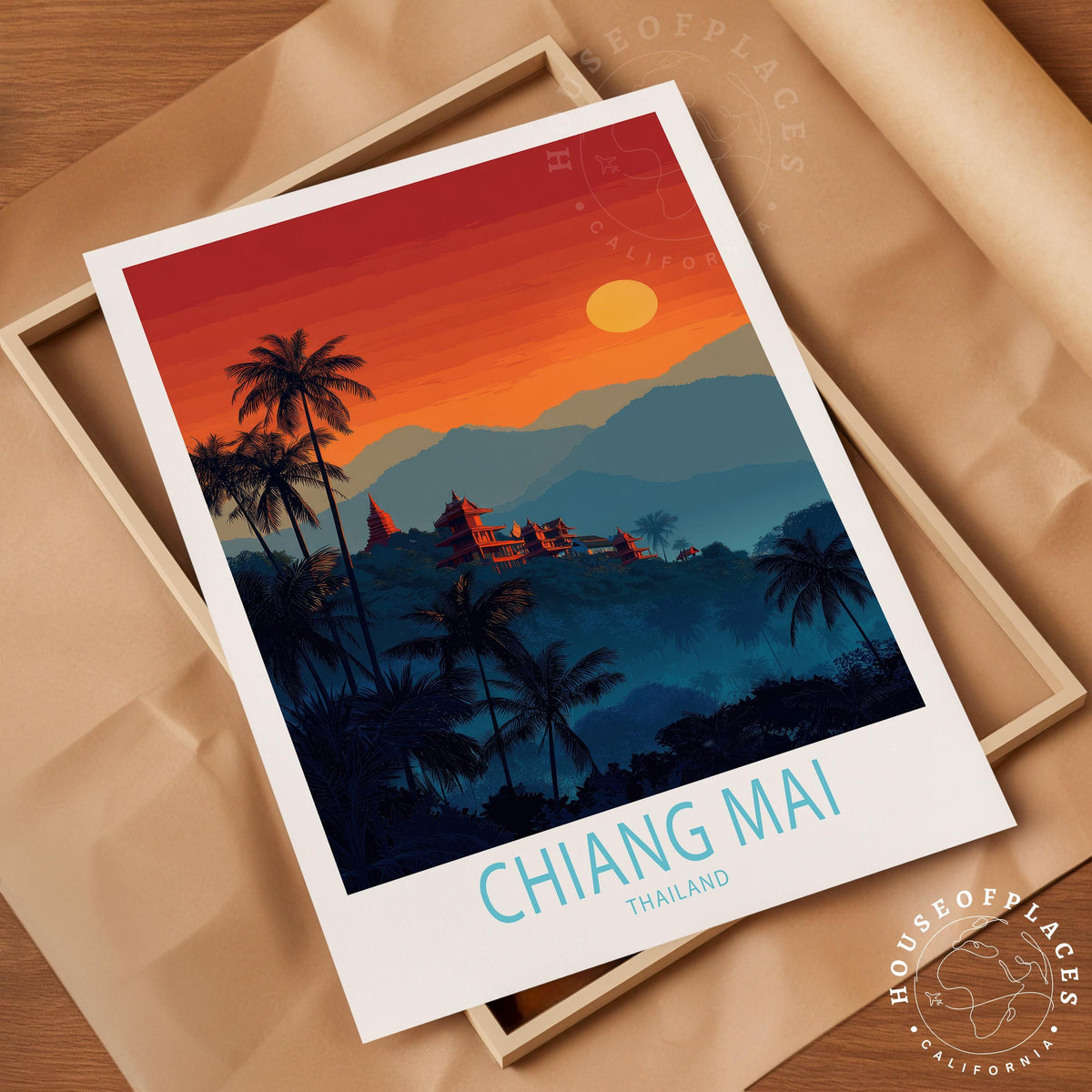 Chiang Mai travel poster – view 4