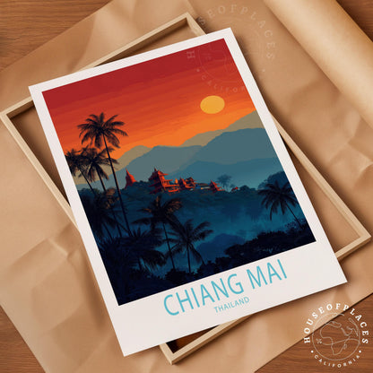 Chiang Mai travel poster – view 4