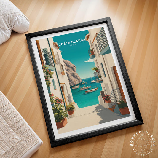 Costa Blanca travel poster – view 2