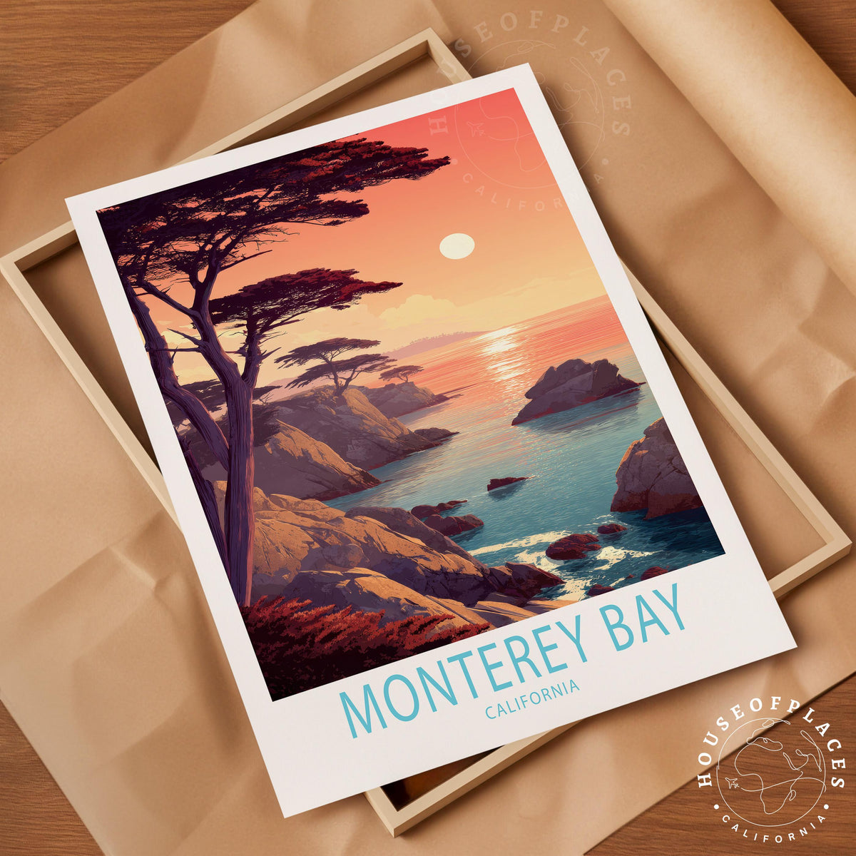 Monterey Bay travel poster – view 4