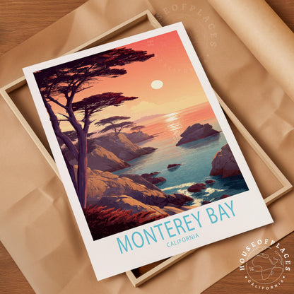Monterey Bay travel poster – view 4