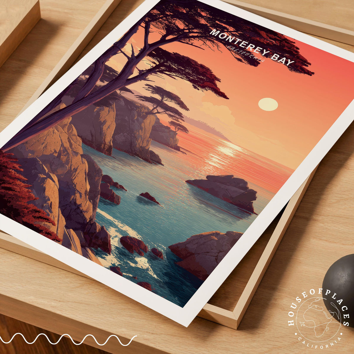 Monterey Bay travel poster – view 7