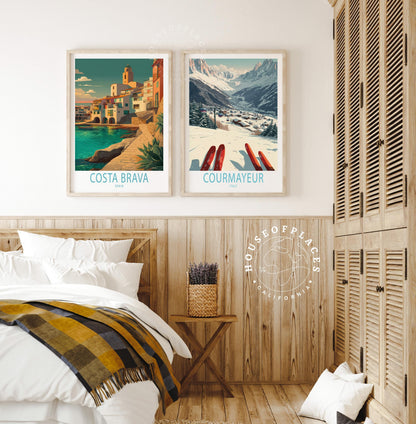 Courmayeur travel poster – view 9