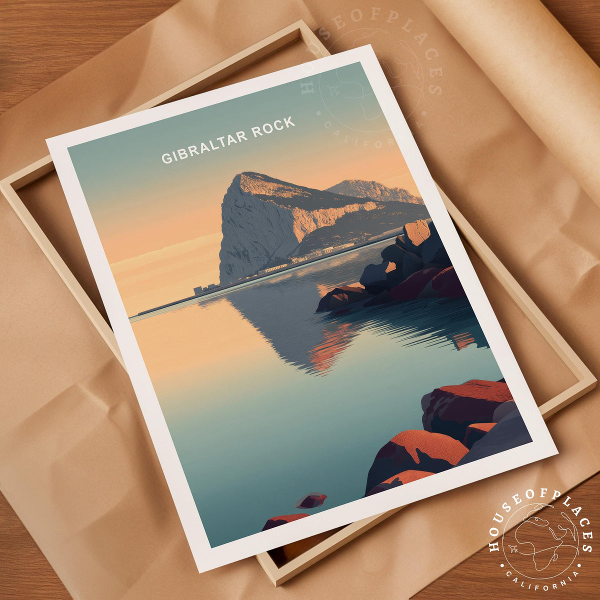 Gibraltar Rock travel poster – view 4