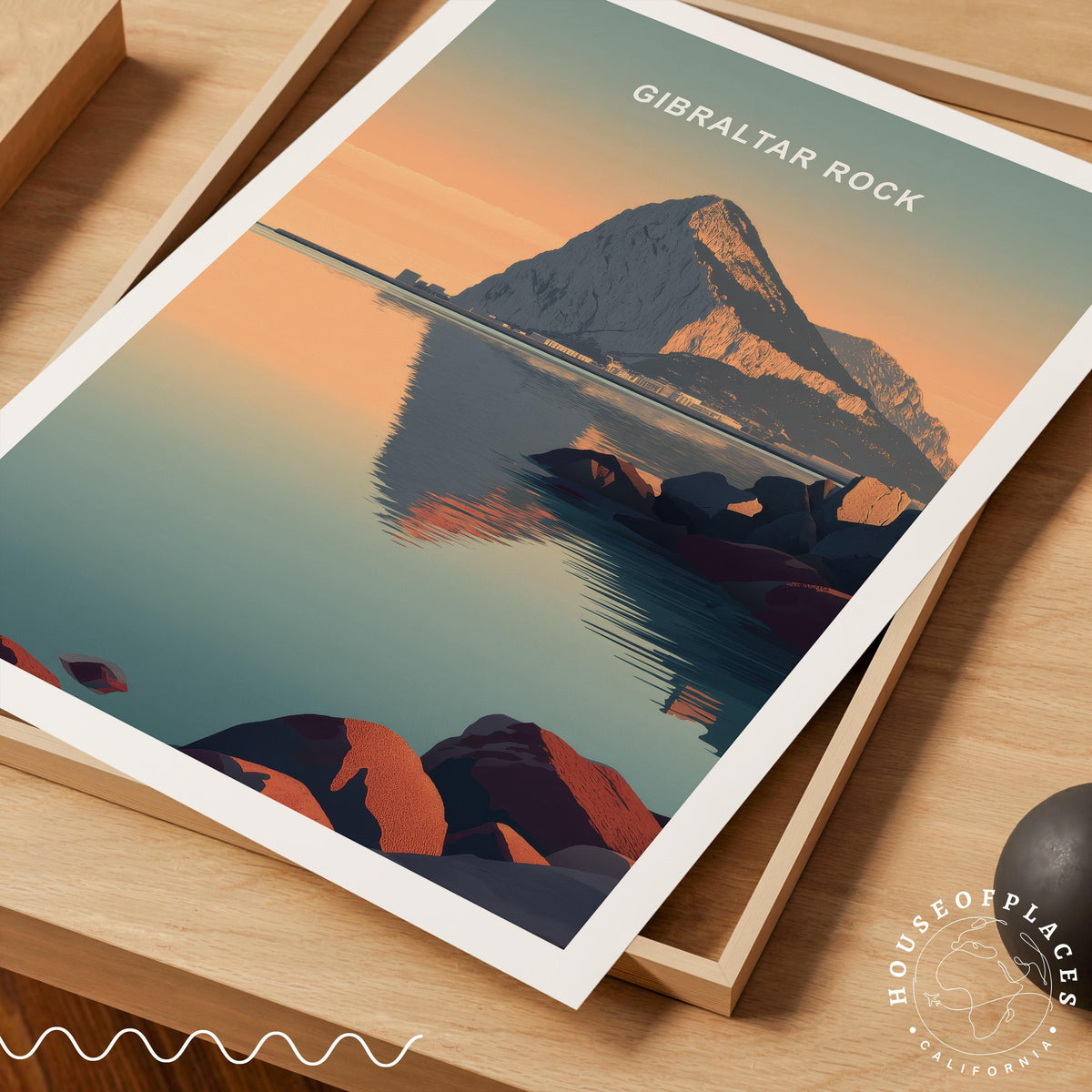Gibraltar Rock travel poster – view 7