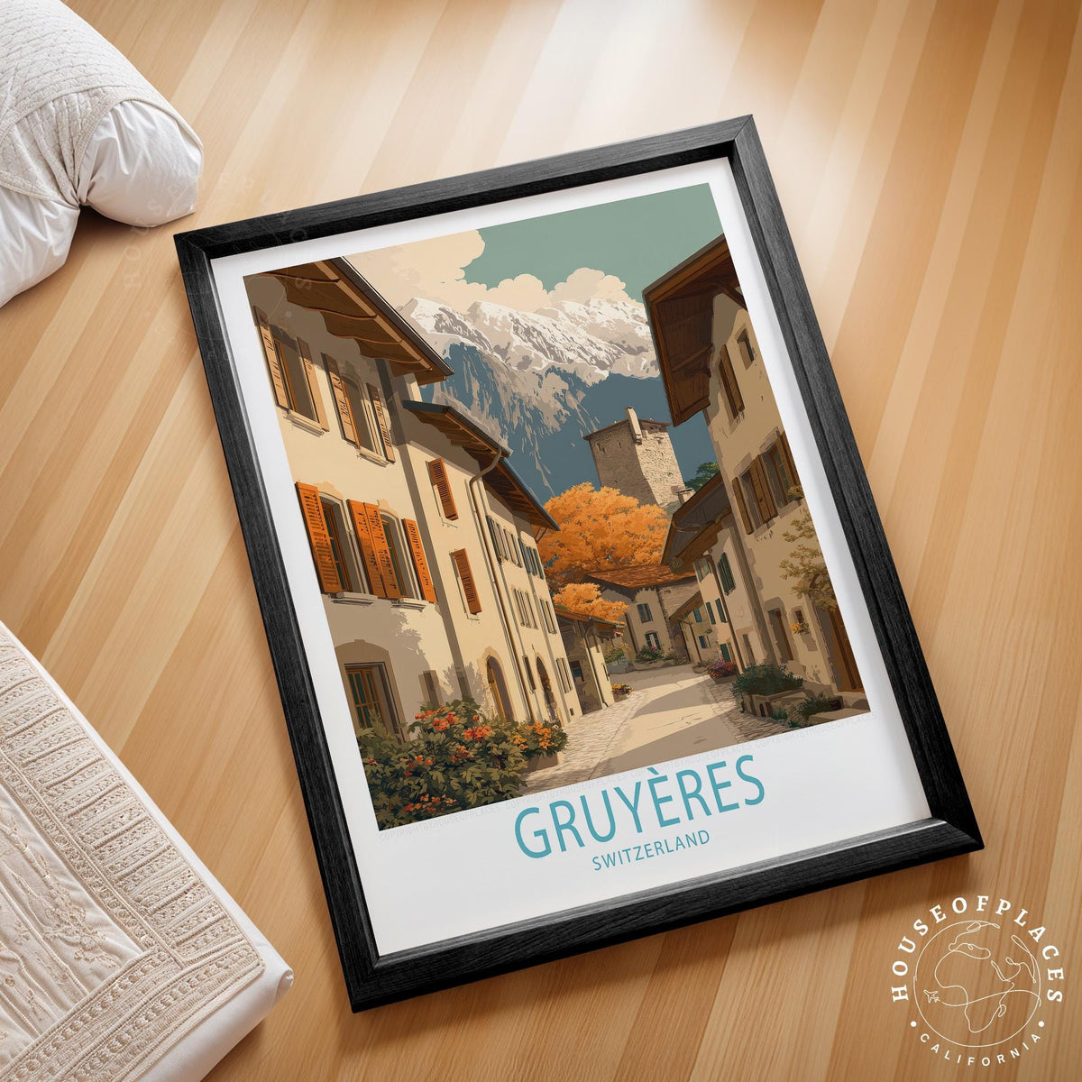 Gruyères travel poster – view 2