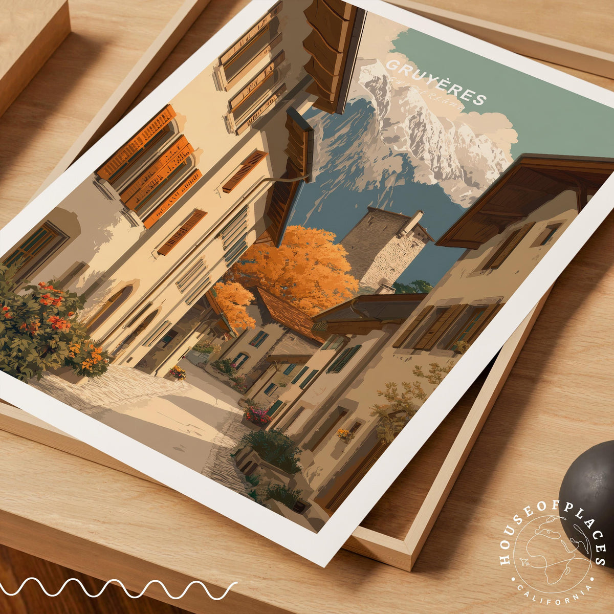 Gruyères travel poster – view 7