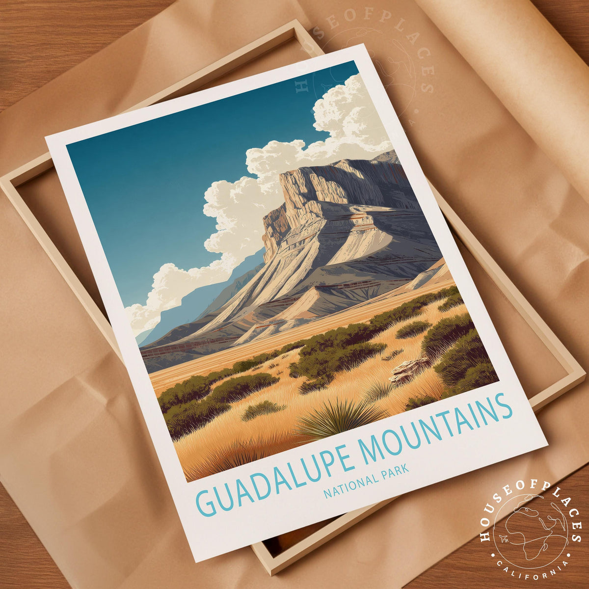 Guadalupe Mountains National Park travel poster – view 4