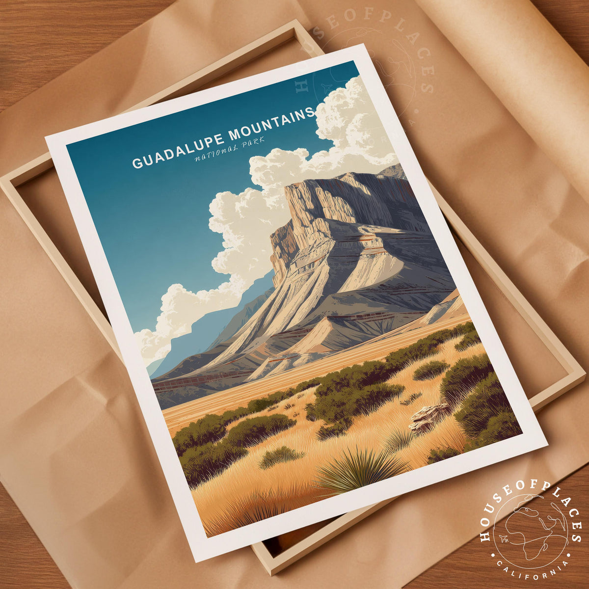 Guadalupe Mountains National Park travel poster – view 4