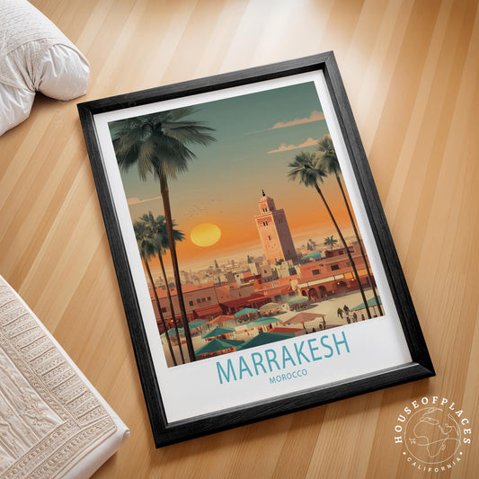Marrakesh travel poster – view 2