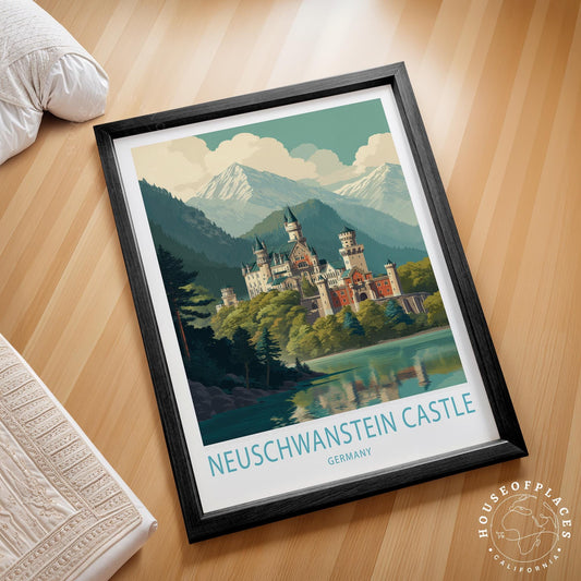 Neuschwanstein Castle travel poster – view 2