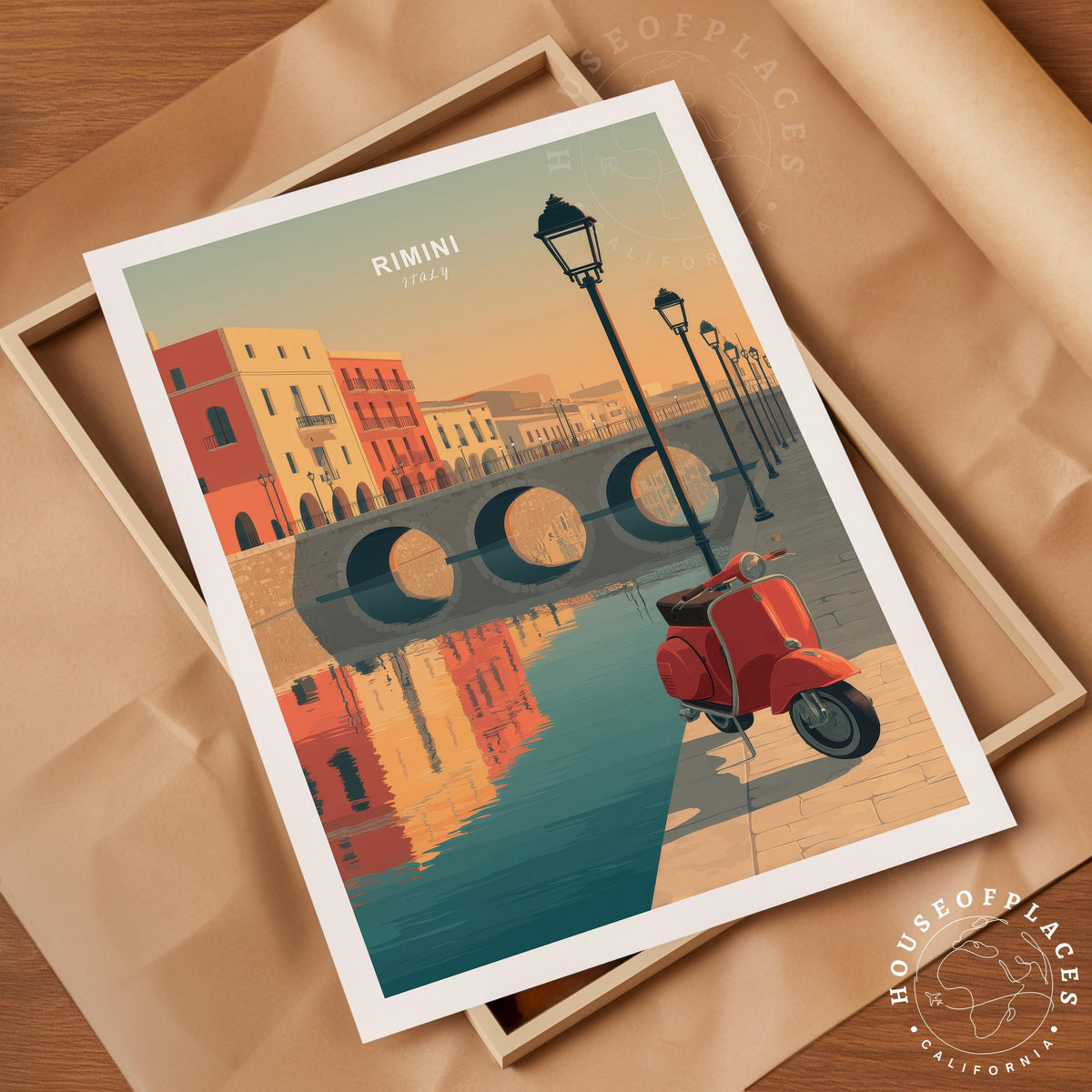 Rimini travel poster – view 4