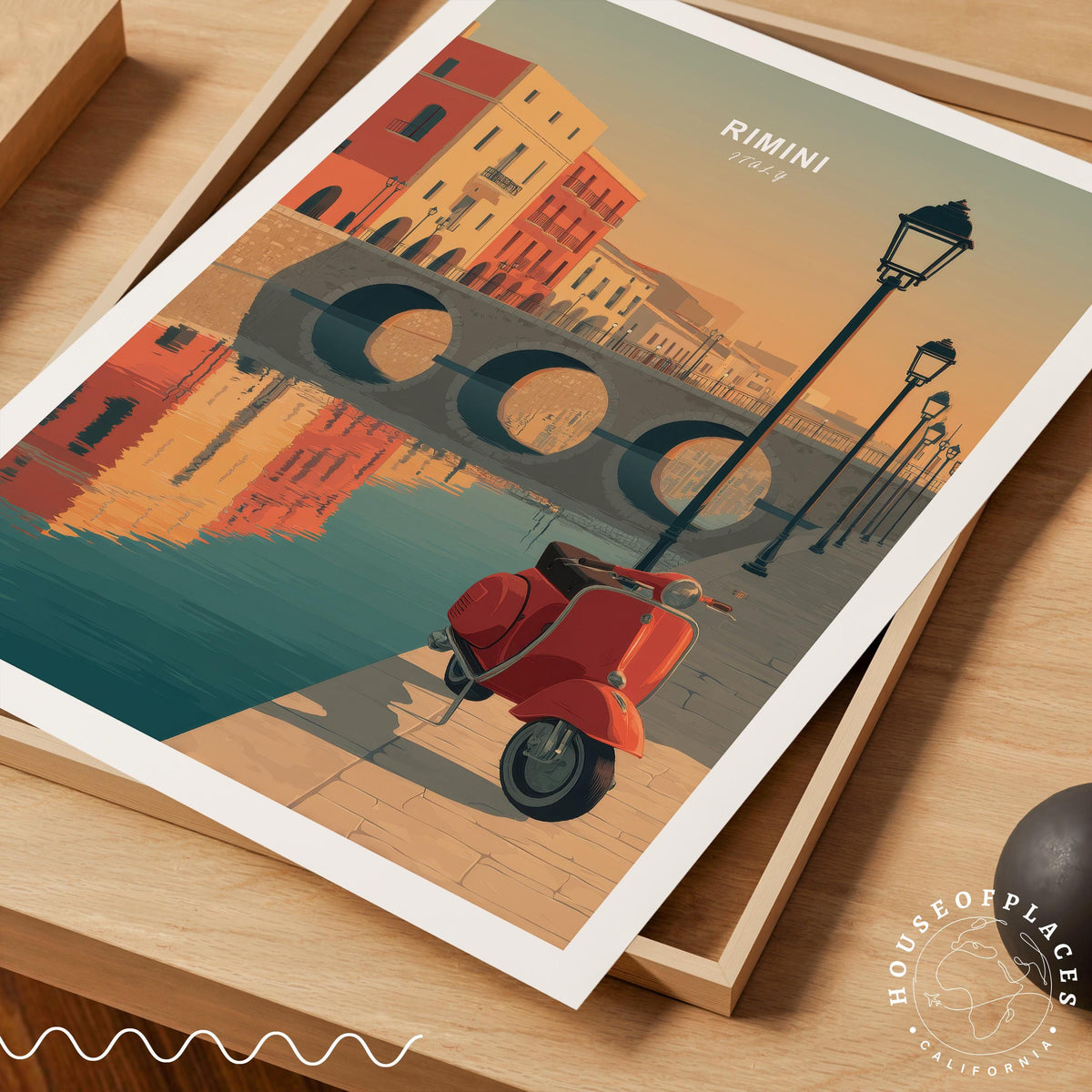 Rimini travel poster – view 7