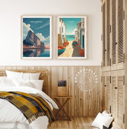 Gibraltar Rock Europe travel poster – view 9