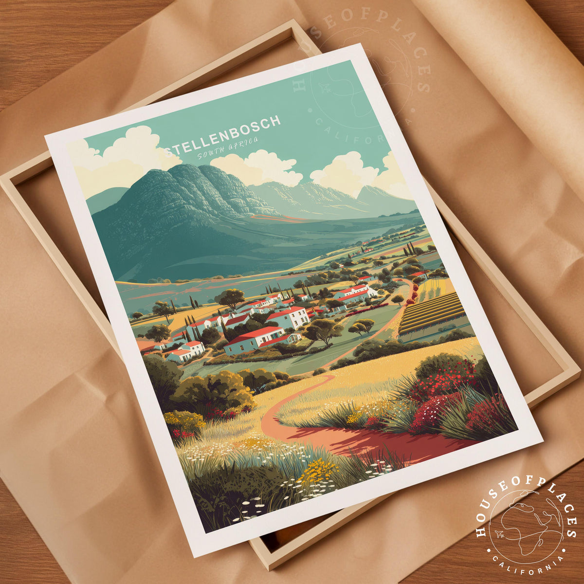 Stellenbosch travel poster – view 4