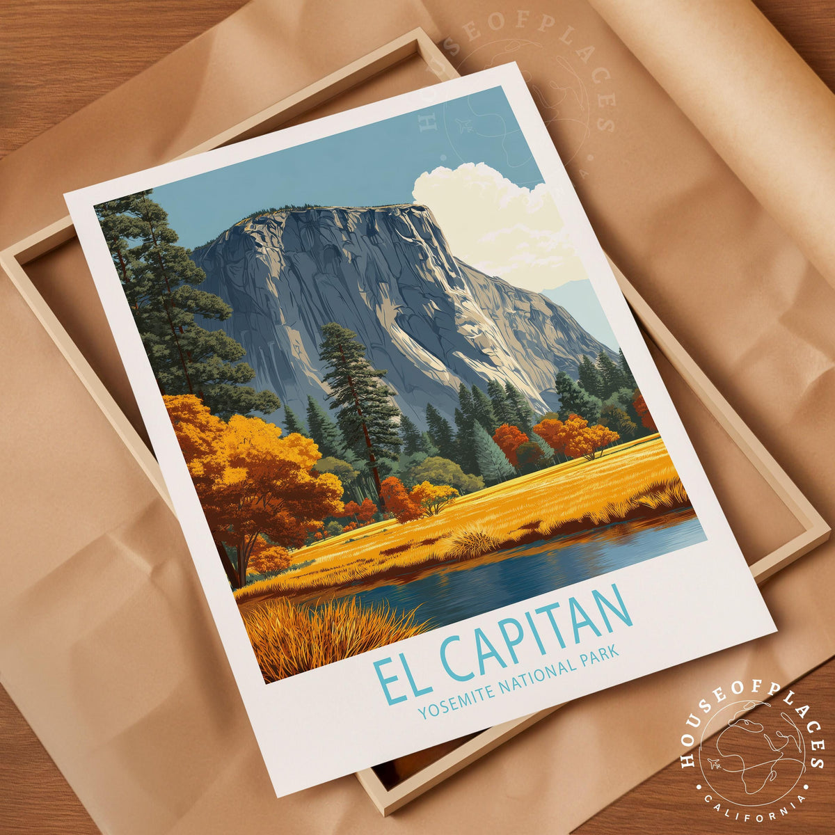 El Capitan Yosemite travel poster – view 4
