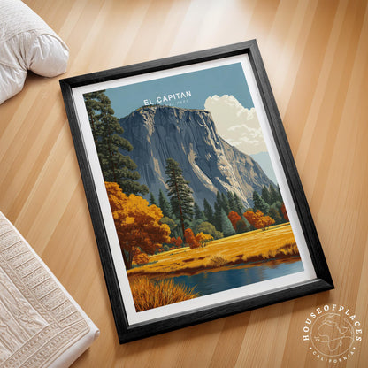 El Capitan Yosemite travel poster – view 2