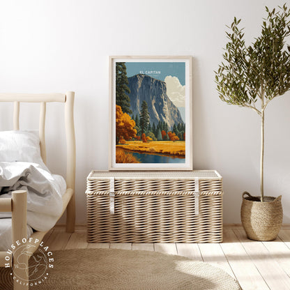 El Capitan Yosemite travel poster – view 3
