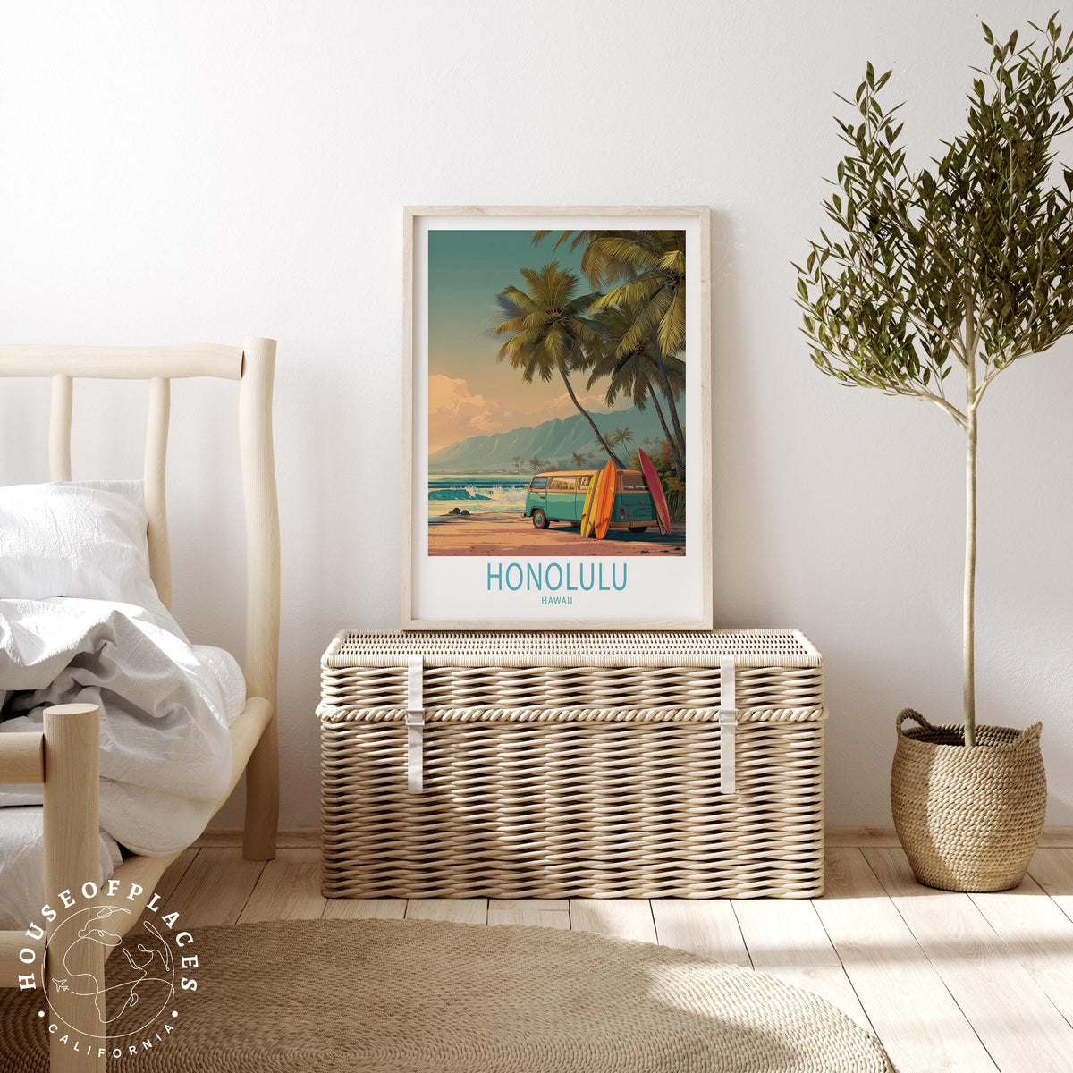 Honolulu travel poster – view 3