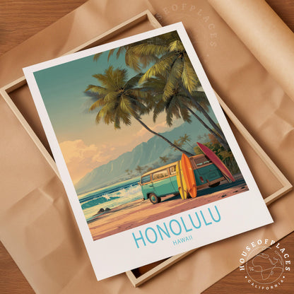 Honolulu travel poster – view 4