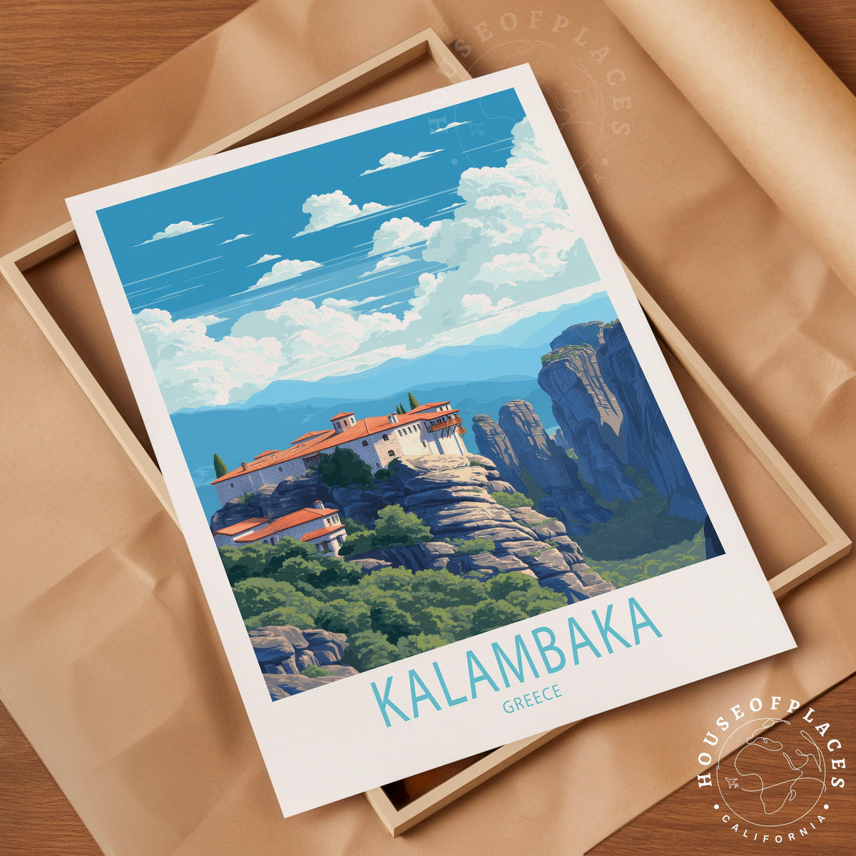Kalambaka travel poster – view 4